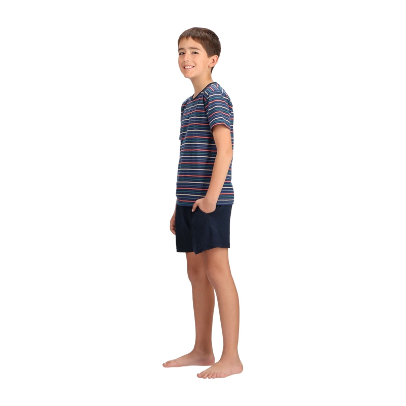 PIJAMA CORTO BAMBU JUVENIL MOTA MT30251 - 3