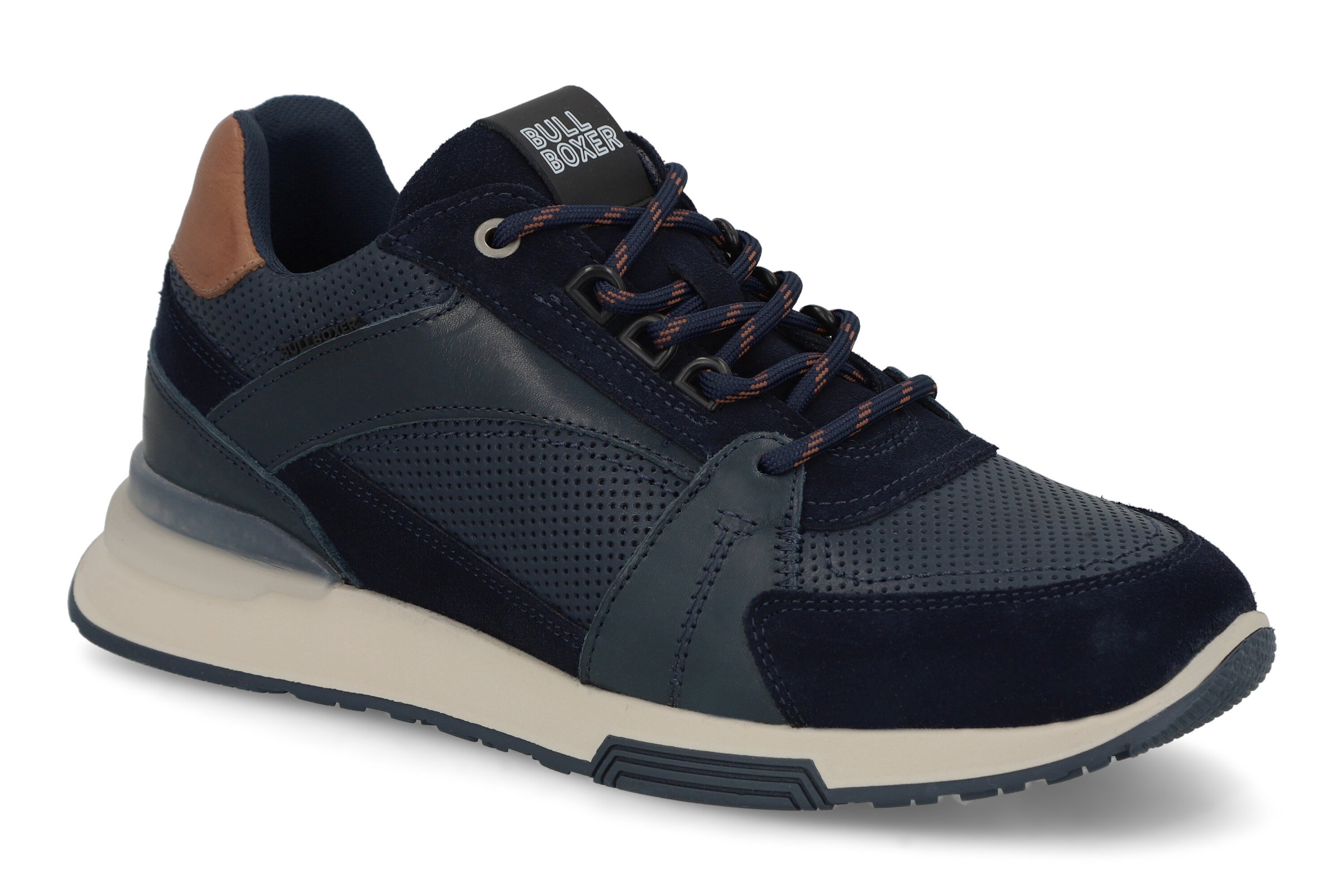 ZAPATILLAS HOMBRE BULLBOXER CASUALES AZUL CUERO ASAPH-0-70 - 1