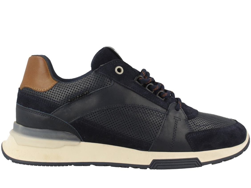 ZAPATILLAS HOMBRE BULLBOXER CASUALES AZUL CUERO ASAPH-0-70 - 2