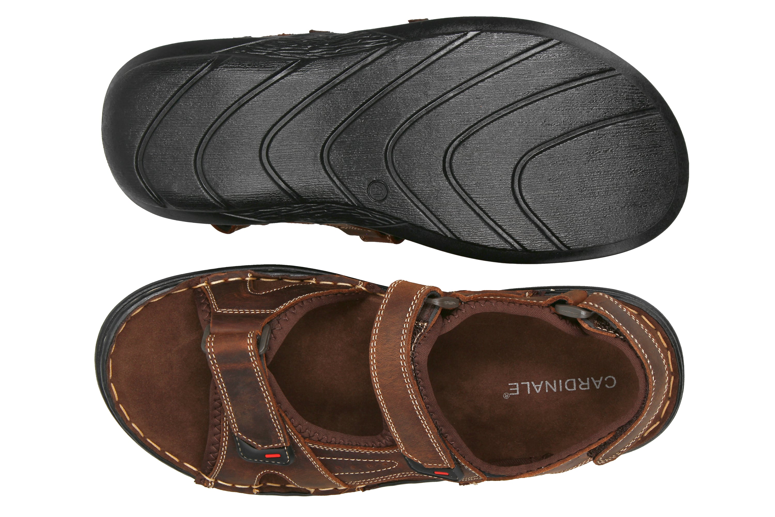 SANDALIAS HOMBRE CARDINALE CUERO CAIRU 9 13 CAFÉ - 4
