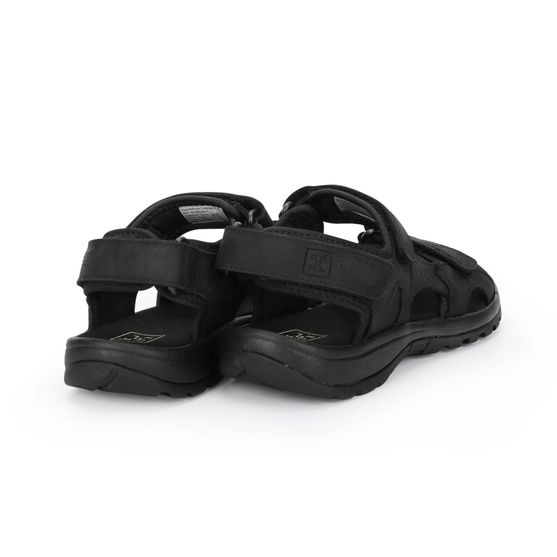 SANDALIAS HOMBRE CUERO COASTOWN-9-01 NEGRO - 4