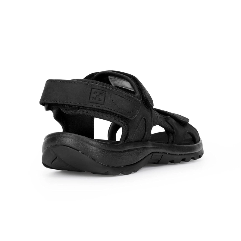 SANDALIAS HOMBRE CUERO COASTOWN-9-01 NEGRO - 5