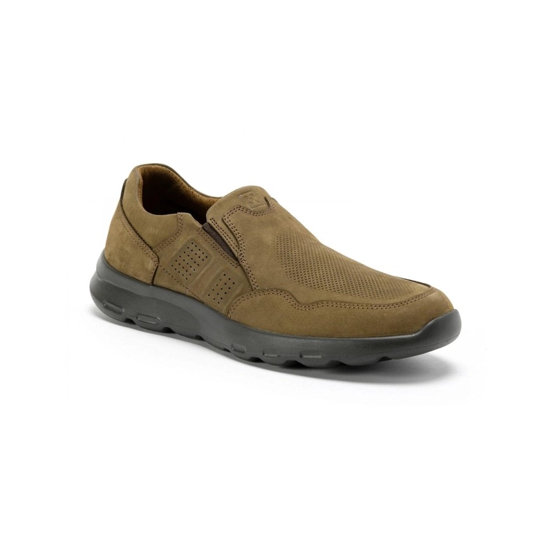 ZAPATILLAS SLIP-ON HOMBRE CUERO LIVIANAS X-LIGHT WALKER-3-02-TAUPE ['TEXTIL'] - 1