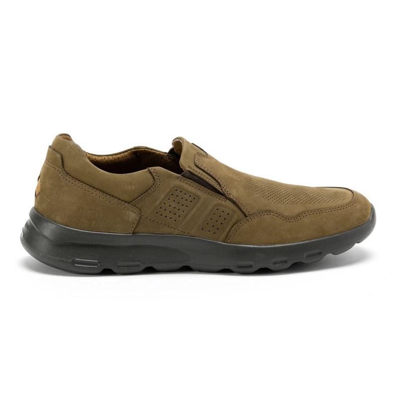 ZAPATILLAS SLIP-ON HOMBRE CUERO LIVIANAS X-LIGHT WALKER-3-02-TAUPE ['TEXTIL'] - 2