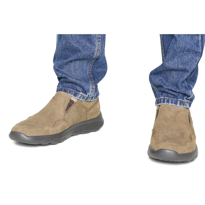 ZAPATILLAS SLIP-ON HOMBRE CUERO LIVIANAS X-LIGHT WALKER-3-02-TAUPE ['TEXTIL'] - 3