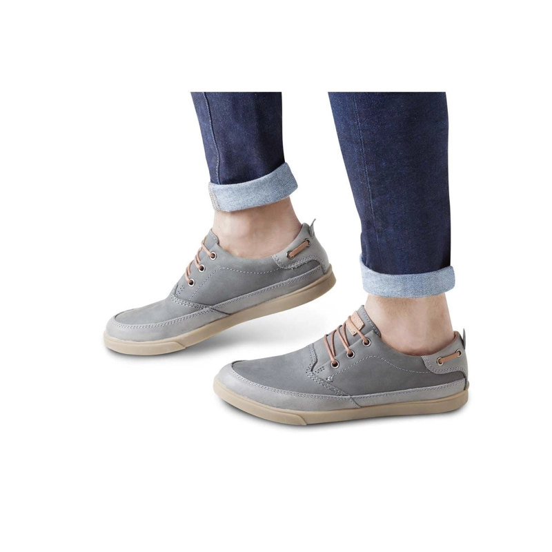 ZAPATILLAS URBANAS HOMBRE CUERO 24 FLEX OPORTO-0-01-GRIS - 4