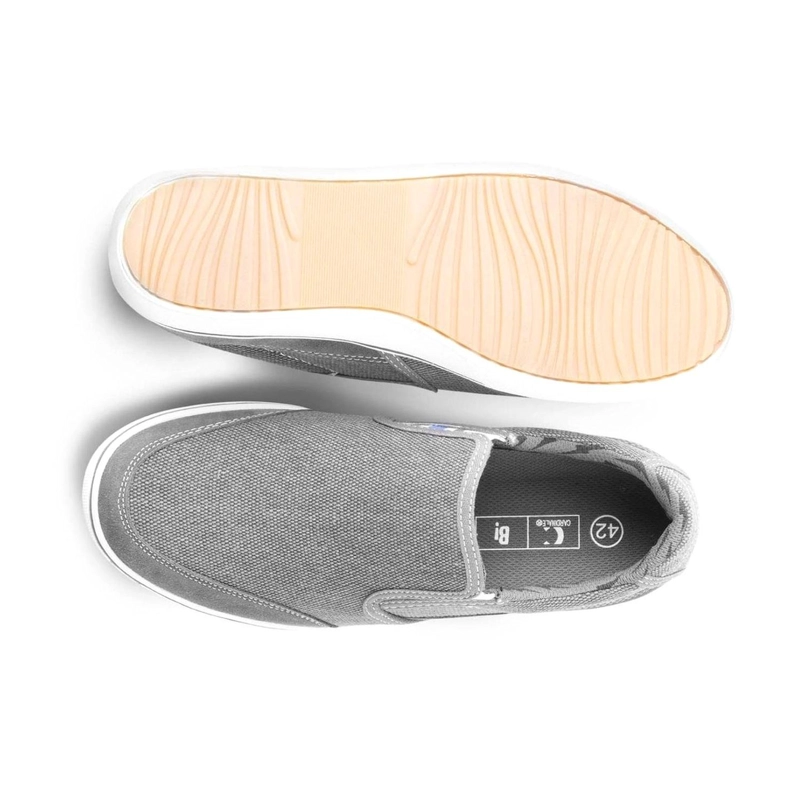 ZAPATILLAS URBANAS SLIP-ON HOMBRE TEXTIL MALIBU GRIS CARDINALE - 3