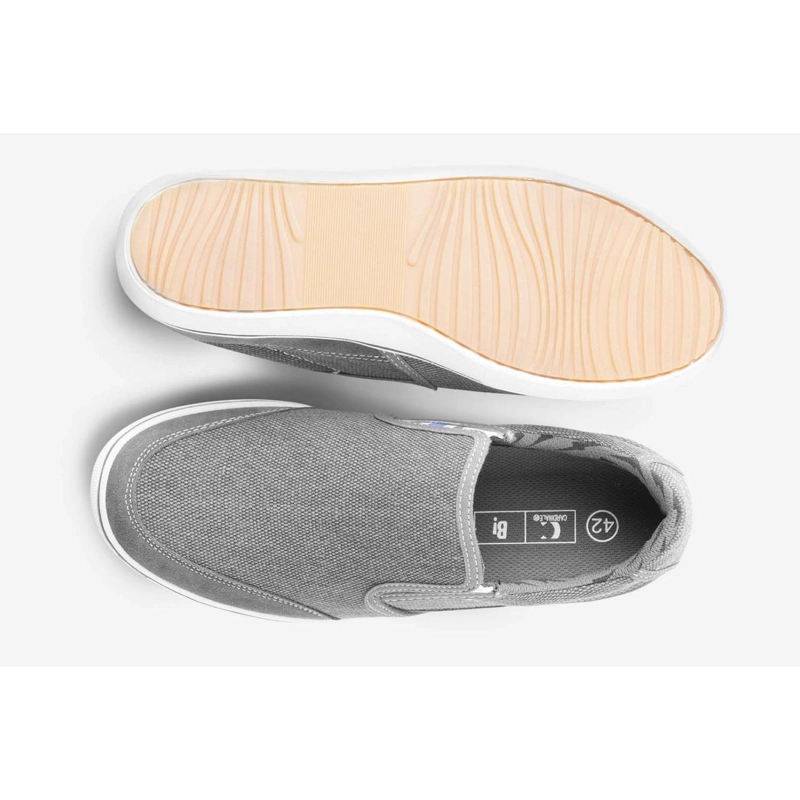 ZAPATILLAS SLIP-ON HOMBRE TEXTIL MALIBU-3-91-GRIS ['TEXTIL'] - 3