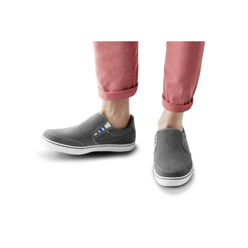 ZAPATILLAS SLIP-ON HOMBRE TEXTIL MALIBU-3-91-GRIS ['TEXTIL'] - 4