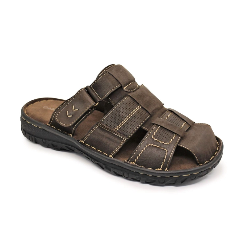 SANDALIAS HOMBRE CUERO CAFE OSCURO OCOA CARDINALE - 1