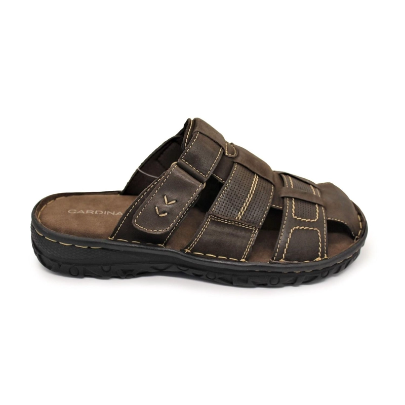 SANDALIAS HOMBRE CUERO CAFE OSCURO OCOA CARDINALE - 2
