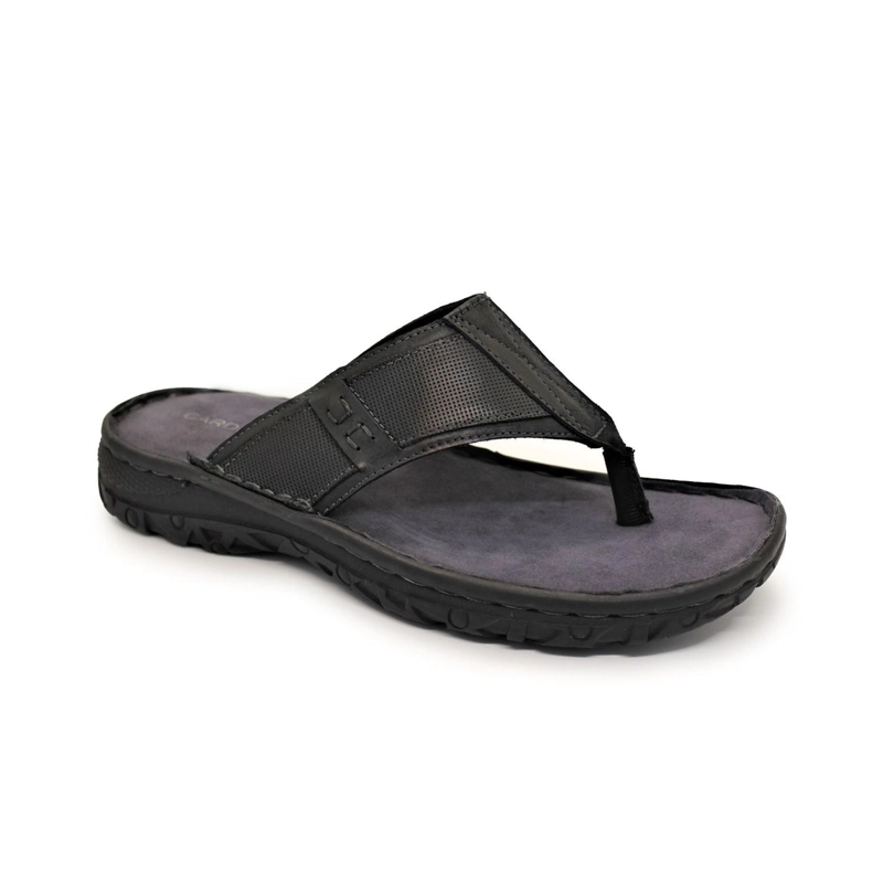 SANDALIAS HOMBRE CUERO NEGRO OCOA CARDINALE - 1