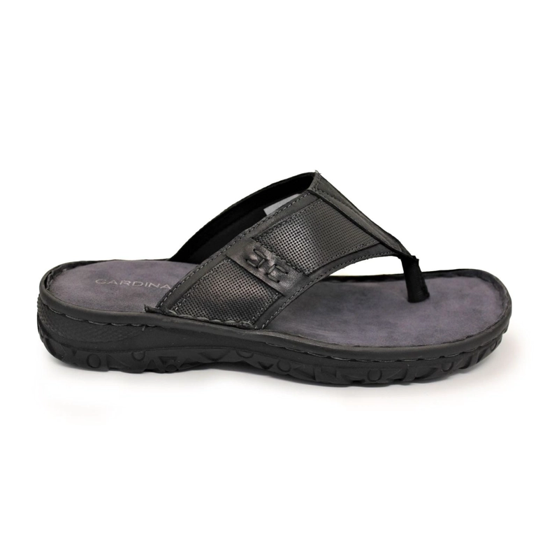 SANDALIAS HOMBRE CUERO NEGRO OCOA CARDINALE - 2