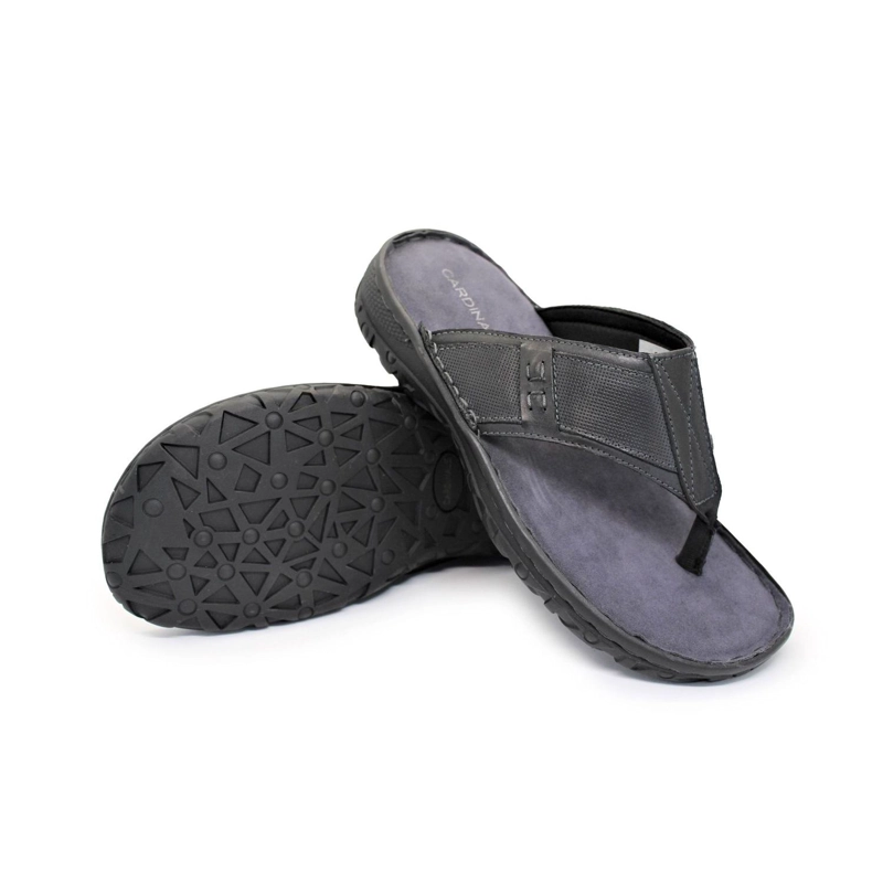 SANDALIAS HOMBRE CUERO NEGRO OCOA CARDINALE - 4