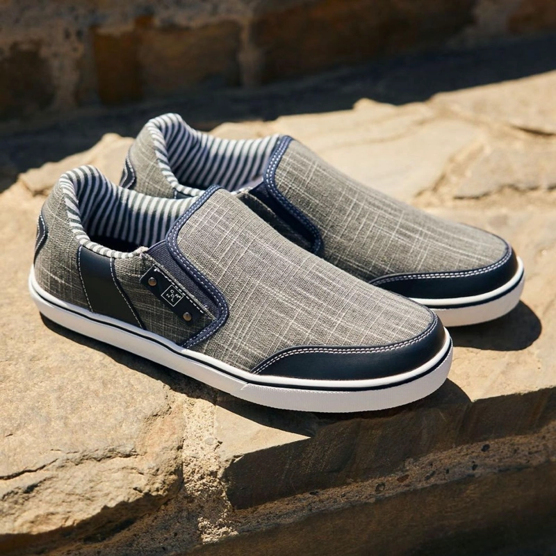 ZAPATILLAS SLIP-ON HOMBRE TEXTIL MALIBU-3-95-AZUL ['TEXTIL'] - 5