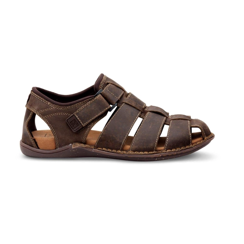 SANDALIAS HOMBRE CUERO CERRADA CAFE MALLORCA CARDINALE - 2