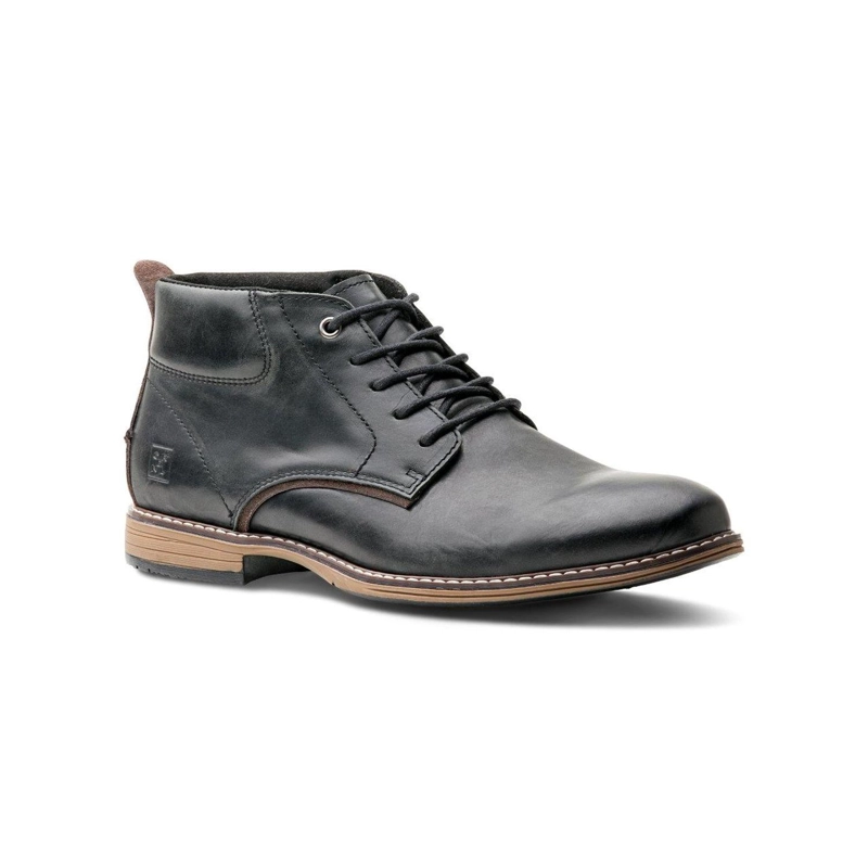 BOTINES HOMBRE DE CUERO YORK-6-47-NEGRO ['TEXTIL'] - 5