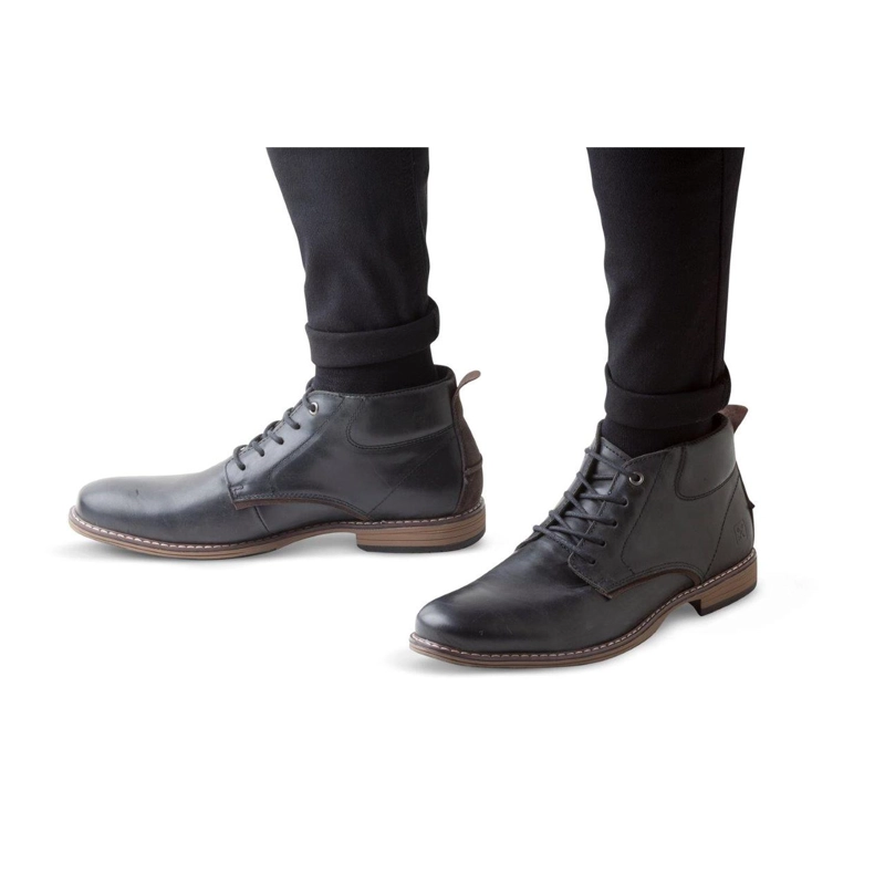 BOTINES HOMBRE DE CUERO YORK-6-47-NEGRO ['TEXTIL'] - 8