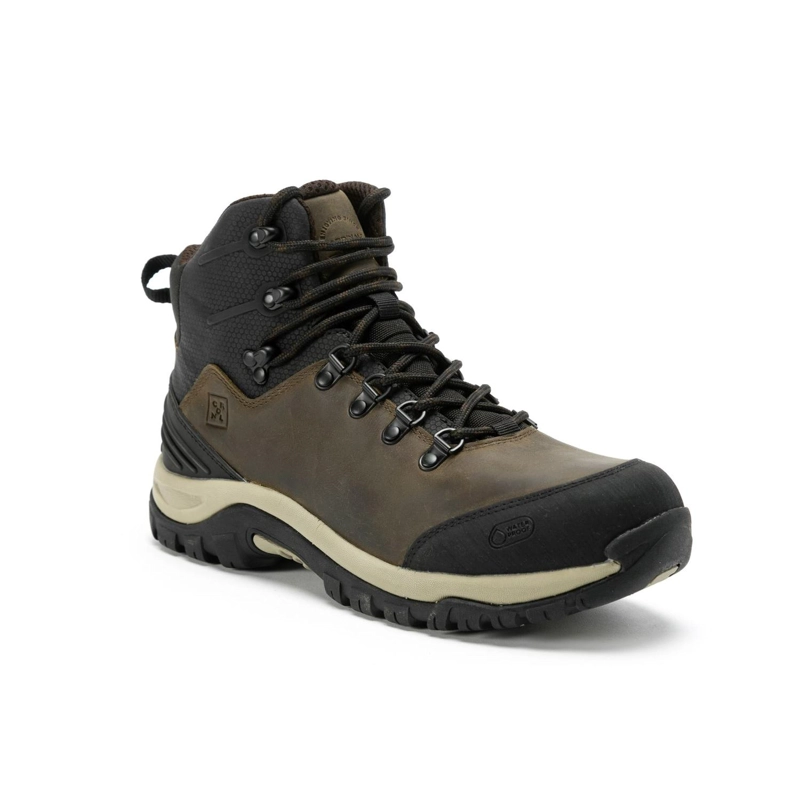 BOTINES WATERPROOF HOMBRE CUERO OUTDOOR FIORDO-6-23-CAFE1 ['TEXTIL'] - 1