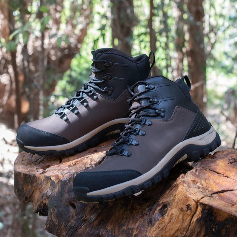 BOTINES WATERPROOF HOMBRE CUERO OUTDOOR FIORDO-6-23-CAFE1 ['TEXTIL'] - 4