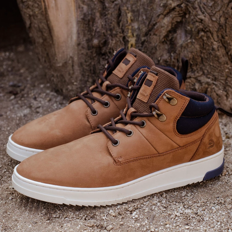 ZAPATILLAS URBANAS HOMBRE CUERO KESWICK-6-76 BRANDY BULLBOXER ['TEXTIL'] - 4
