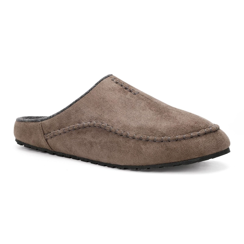 PANTUFLAS HOMBRE TEXTIL SIOUX-2-01 BEIGE - 1