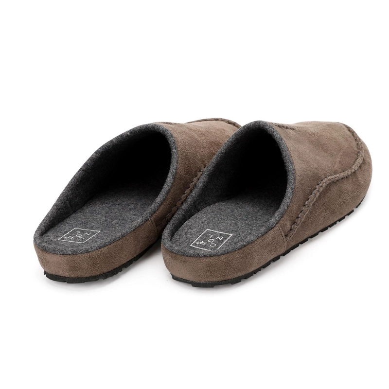 PANTUFLAS HOMBRE TEXTIL SIOUX-2-01 BEIGE - 5