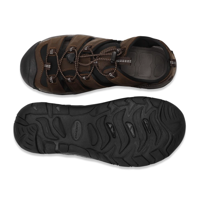 SANDALIAS HOMBRE CUERO CAFE OSCURO KAIVU CARDINALE - 3
