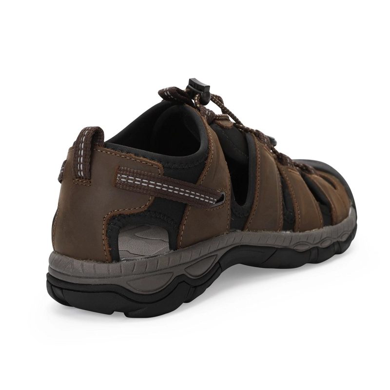 SANDALIAS HOMBRE CUERO CAFE OSCURO KAIVU CARDINALE - 4