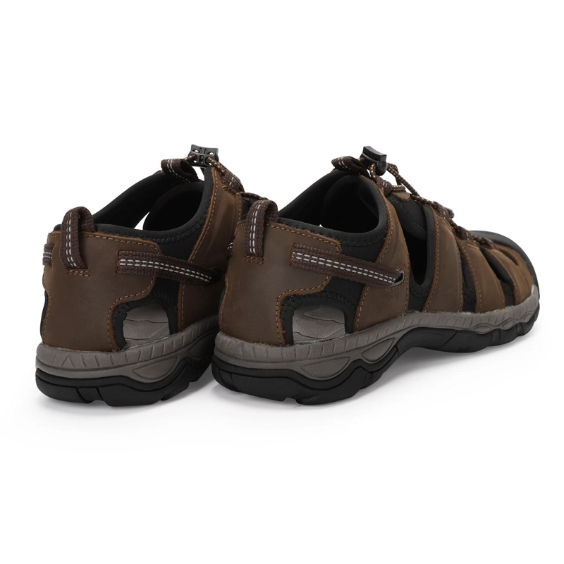 SANDALIAS HOMBRE CUERO CAFE OSCURO KAIVU CARDINALE - 5