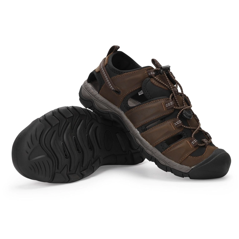SANDALIAS HOMBRE CUERO CAFE OSCURO KAIVU CARDINALE - 6