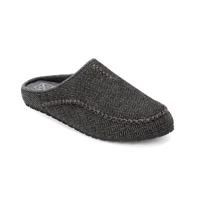 PANTUFLAS HOMBRE TEXTIL SIOUX-2-01 GRIS - 1