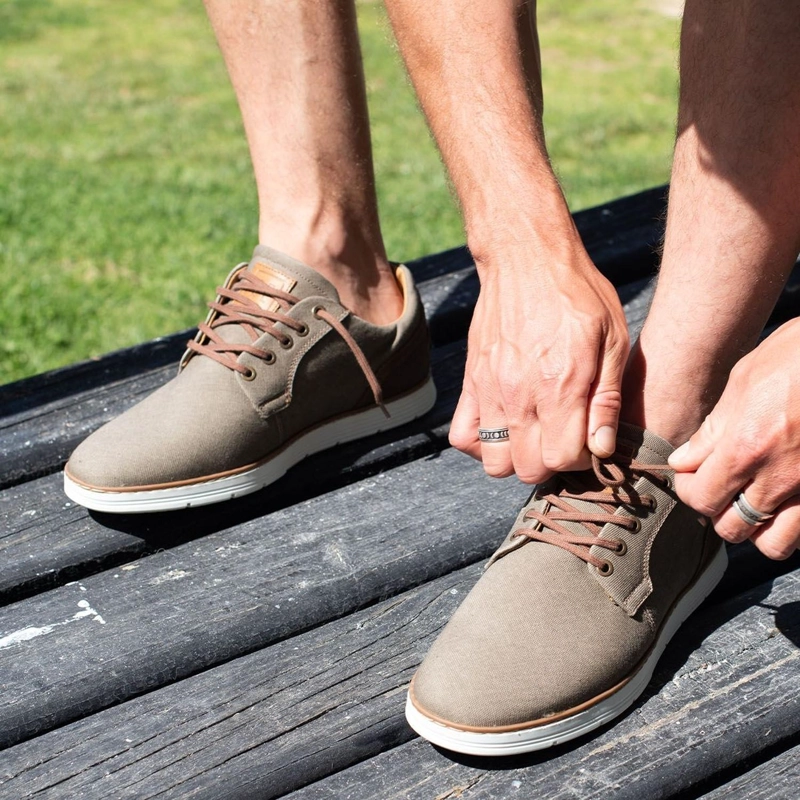 ZAPATILLAS HOMBRE TEXTIL PRADES-0-82 TAUPE - 5