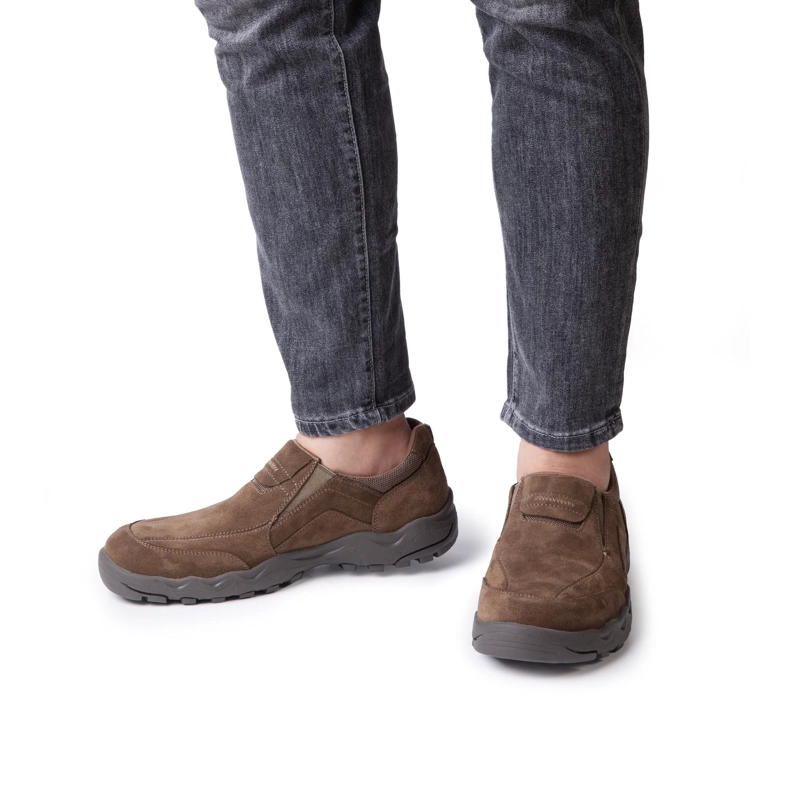 ZAPATILLAS SLIP-ON HOMBRE CUERO 24 FLEX PAINE-3-04 TAUPE - 3