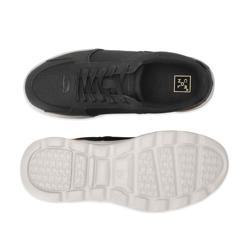 ZAPATILLAS LIVIANAS X-LIGHT HOMBRE CUERO WALKER-0-17 NEGRO ['TEXTIL'] - 3