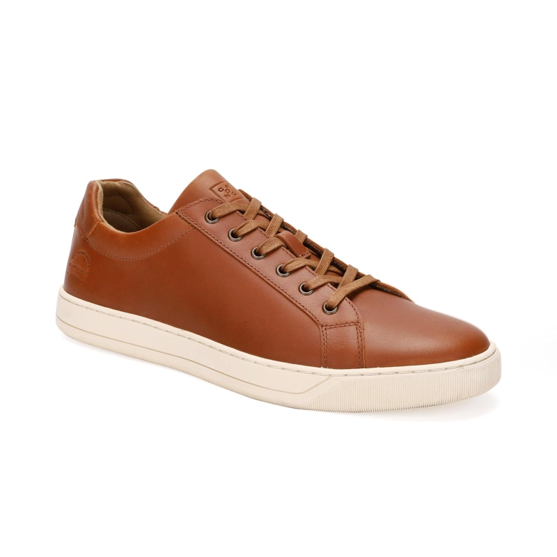 ZAPATILLAS HOMBRE CORDONES CUERO CHESS-0-07 BRANDY - 1