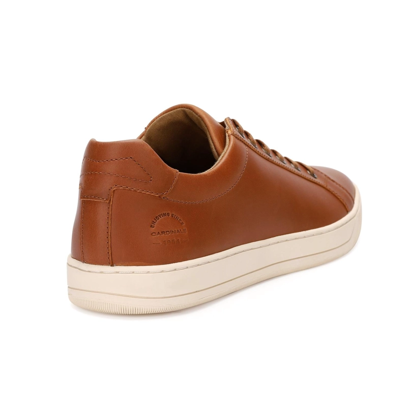 ZAPATILLAS HOMBRE CORDONES CUERO CHESS-0-07 BRANDY - 4