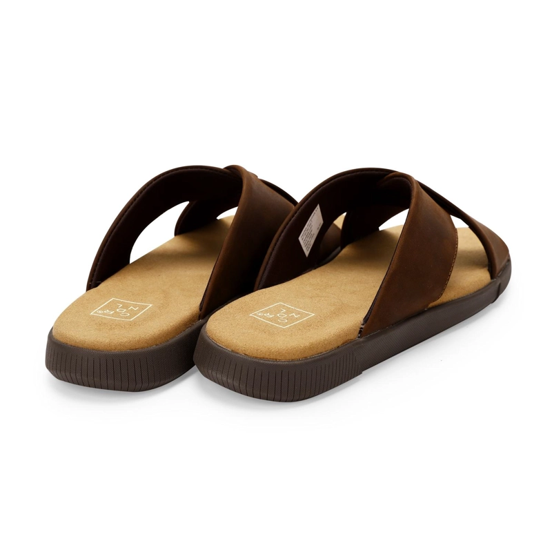 SANDALIAS HOMBRE CUERO HAKUNA-9-03 CAFE - 5