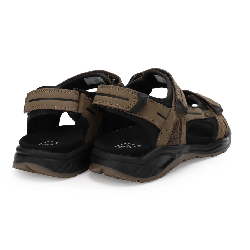 SANDALIAS HOMBRE CUERO CAFE SAFARI CARDINALE - 5