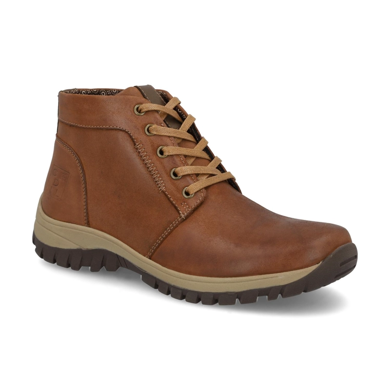 BOTINES HOMBRE CUERO LERWICK-6-17 BRANDY ['TEXTIL'] - 1
