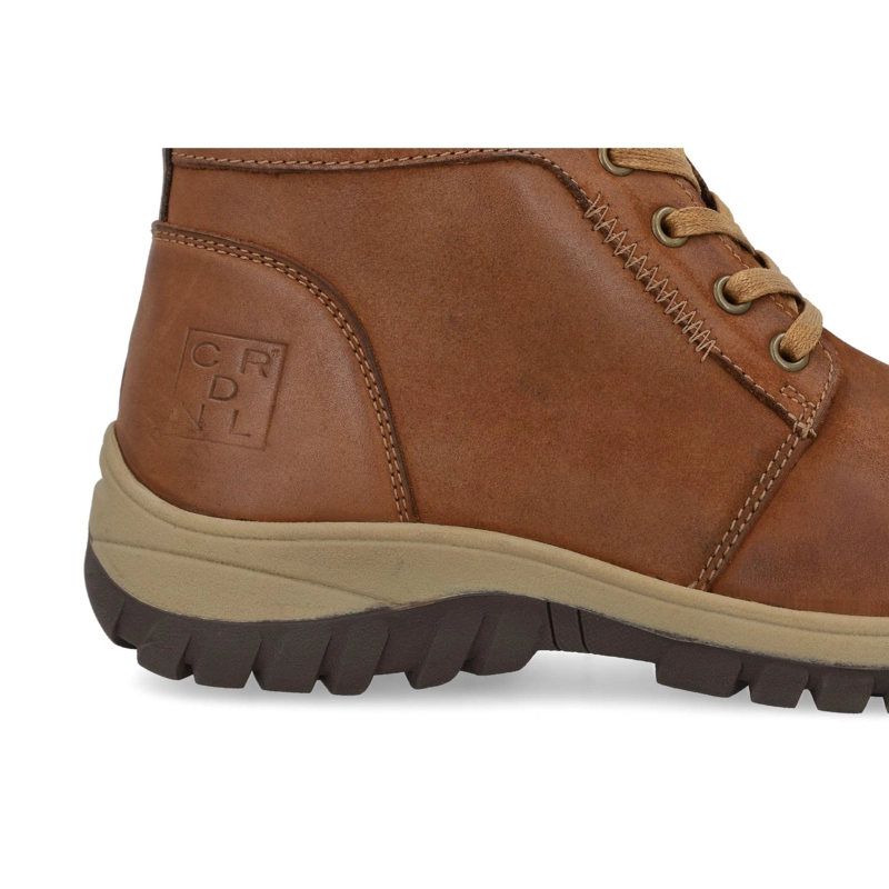 BOTINES HOMBRE CUERO LERWICK-6-17 BRANDY ['TEXTIL'] - 4