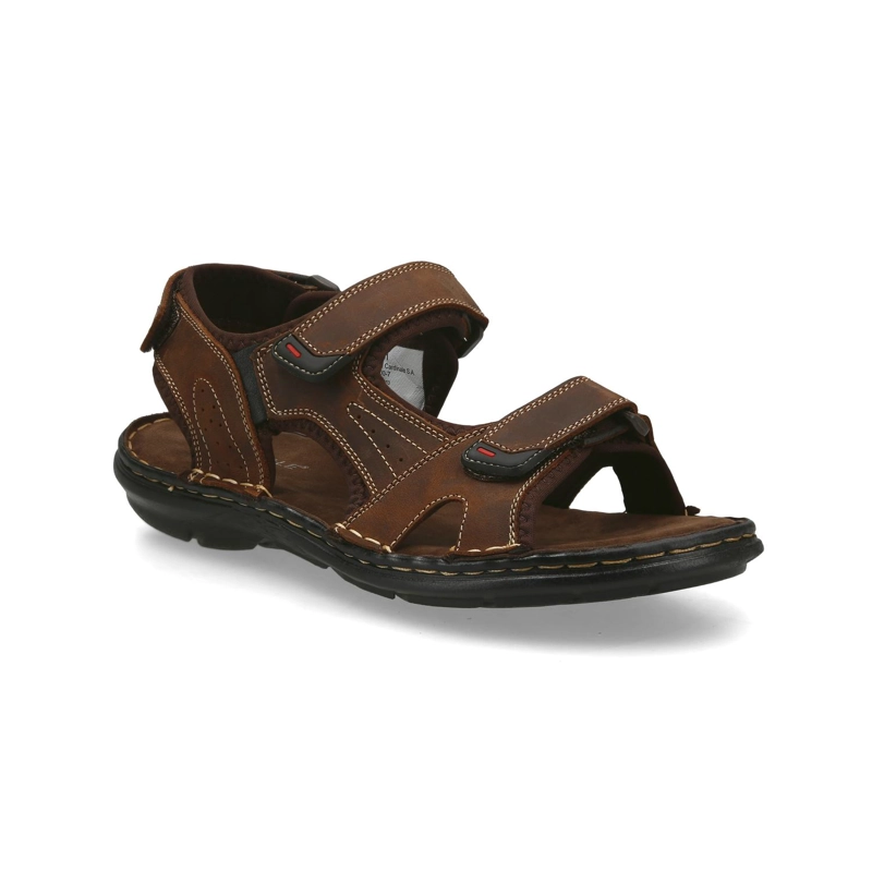 SANDALIAS HOMBRE CUERO CAIRU-9-13 CAFE - 1