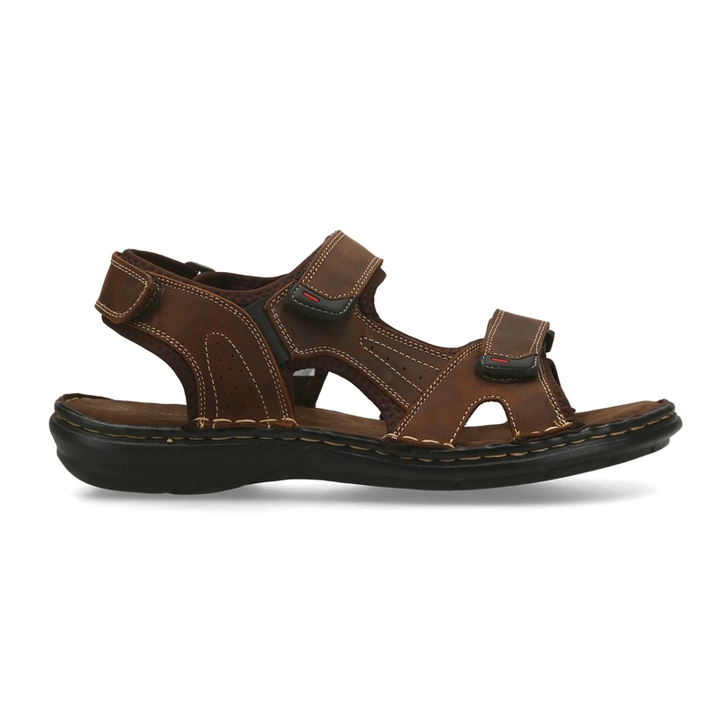 SANDALIAS HOMBRE CUERO CAIRU-9-13 CAFE - 2
