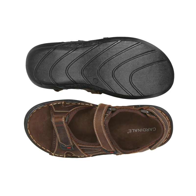SANDALIAS HOMBRE CUERO CAIRU-9-13 CAFE - 3