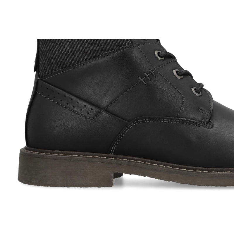 BOTINES HOMBRE CUERO IRVINE-6-74 NEGRO ['TEXTIL'] - 4