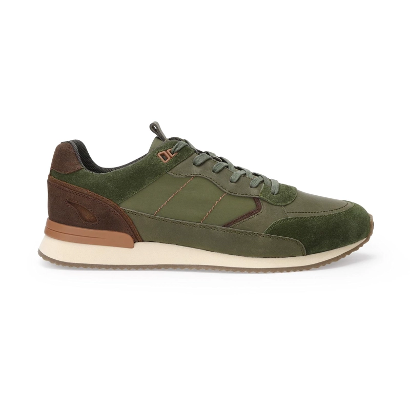 ZAPATILLAS URBANAS HOMBRE CUERO HARFORD-0-03 VERDE - 2