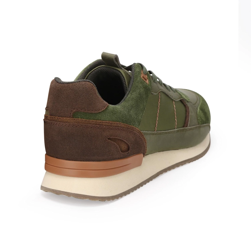ZAPATILLAS URBANAS HOMBRE CUERO HARFORD-0-03 VERDE - 4