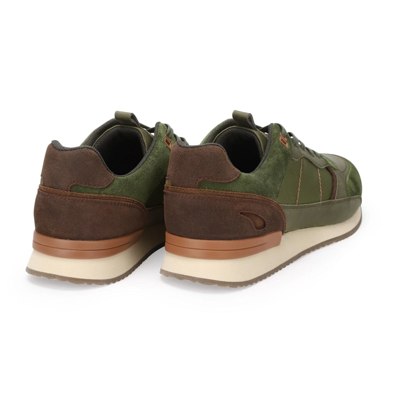 ZAPATILLAS URBANAS HOMBRE CUERO HARFORD-0-03 VERDE - 5