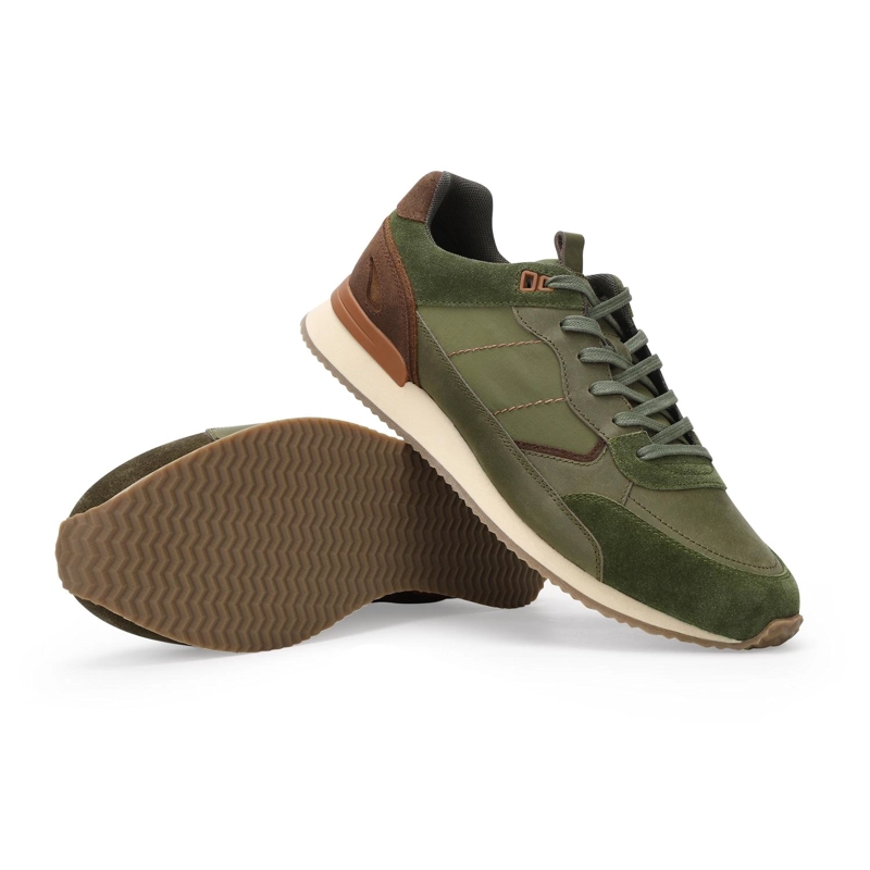 ZAPATILLAS URBANAS HOMBRE CUERO HARFORD-0-03 VERDE - 6