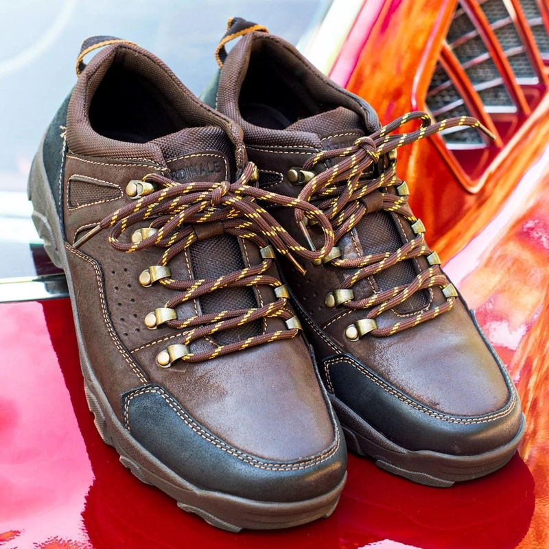 ZAPATILLAS HOMBRE CUERO QUAY-0-29 CAFE - 4